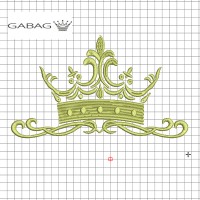 Дизайн вышивки корона №1