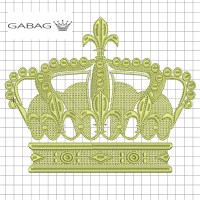 Дизайн вышивки корона №12