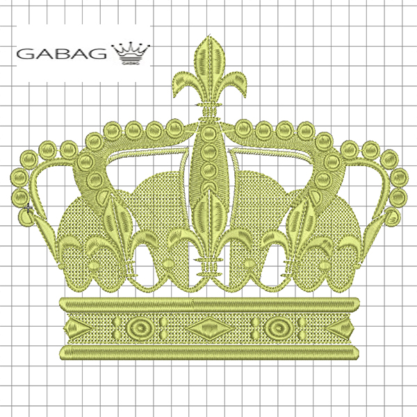 Дизайн вышивки корона №12
