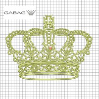Дизайн вышивки корона №13
