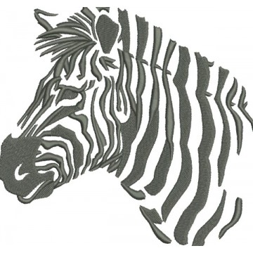 Дизайн вышивки зебра