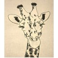 Дизайн вышивки жираф