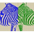 Дизайн вышивки зебра