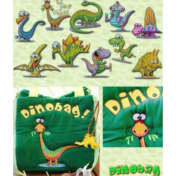 Дизайн вышивок динозавров