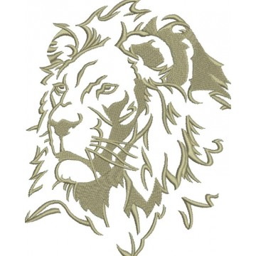 Дизайн вышивки лев