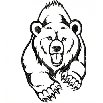 Дизайн вышивки медведь