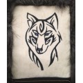 Дизайн вышивки волка