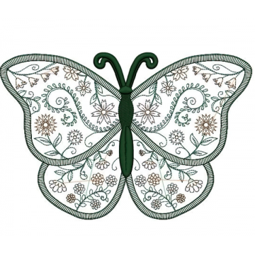 Дизайн вышивки бабочка
