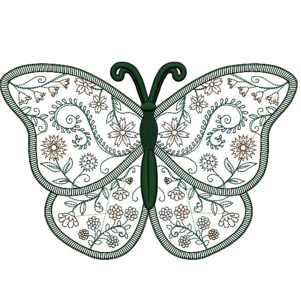 Дизайн вышивки бабочка