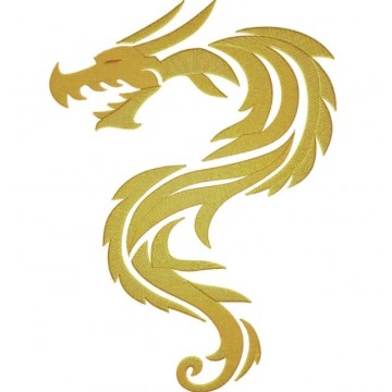 Дизайн вышивки дракона риолис
