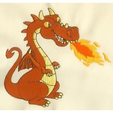 Дизайн вышивки дракона с картинки