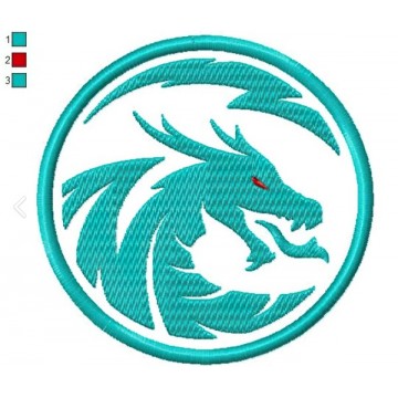 Схема вышивки дракона