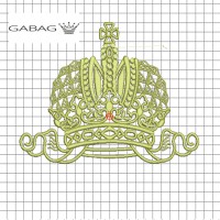 Дизайн вышивки корона №2