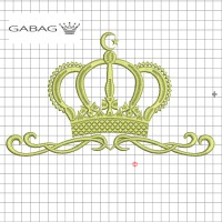 Дизайн вышивки корона №4
