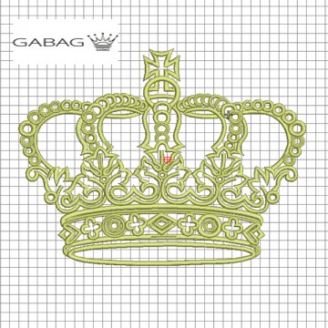 Дизайн вышивки корона №13
