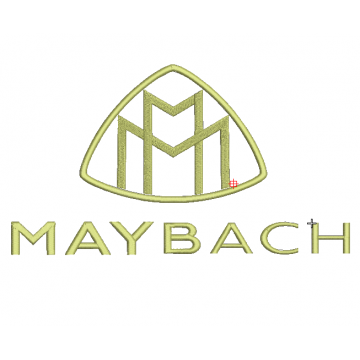 Дизайн вышивки логотипа maybach