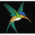 Схема вышивки колибри