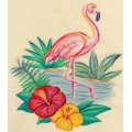 Схема вышивки фламинго крестом