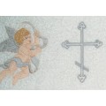 Дизайн вышивки крести и ангел